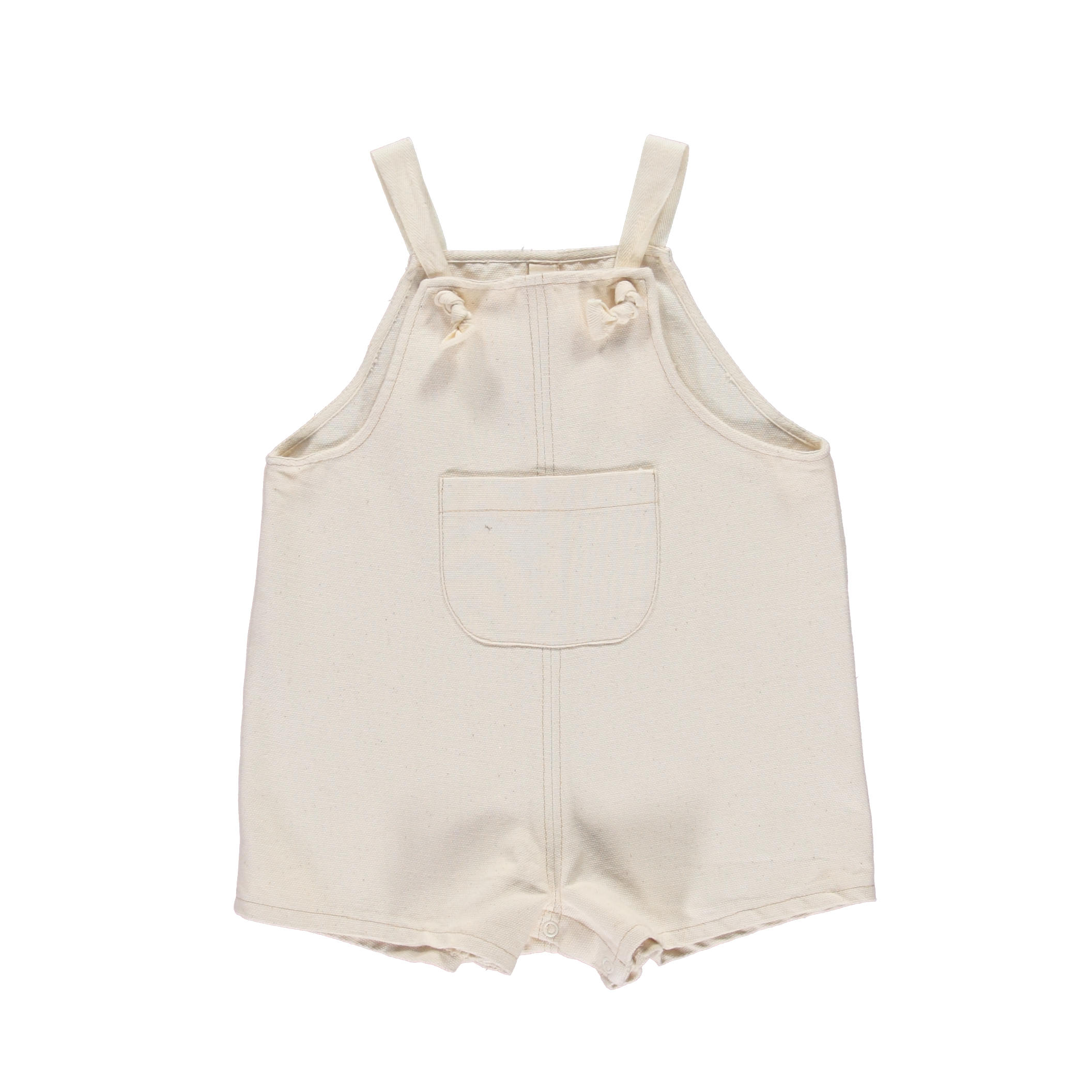 NEW LiiLU Denim Baby Romper Ecru Off-White Natural | BIEN BIEN bienbienshop.com