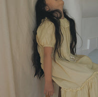 Liilu Clara Baby & Kid's Maxi Dress Honey Organic Cotton | BIEN BIEN www.bienbienshop.com