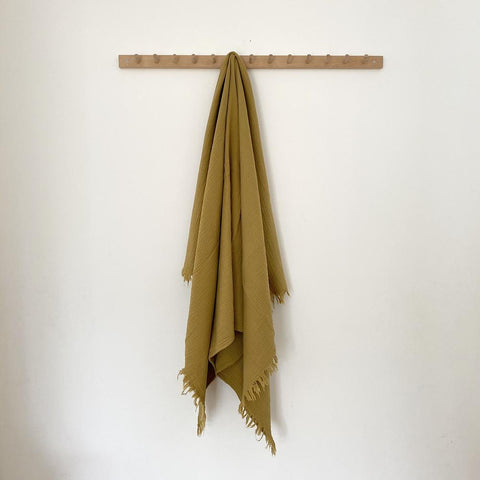Liilu Beach Towel Pistachio Organic Cotton Muslin |  BIEN BIEN