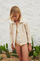 NEW LiiLU Denim Kid's Jacket Ecru | BIEN BIEN bienbienshop.com