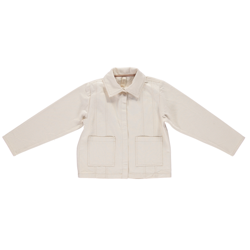NEW LiiLU Denim Kid's Jacket Ecru | BIEN BIEN bienbienshop.com