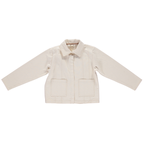 NEW LiiLU Denim Kid's Jacket Ecru | BIEN BIEN bienbienshop.com