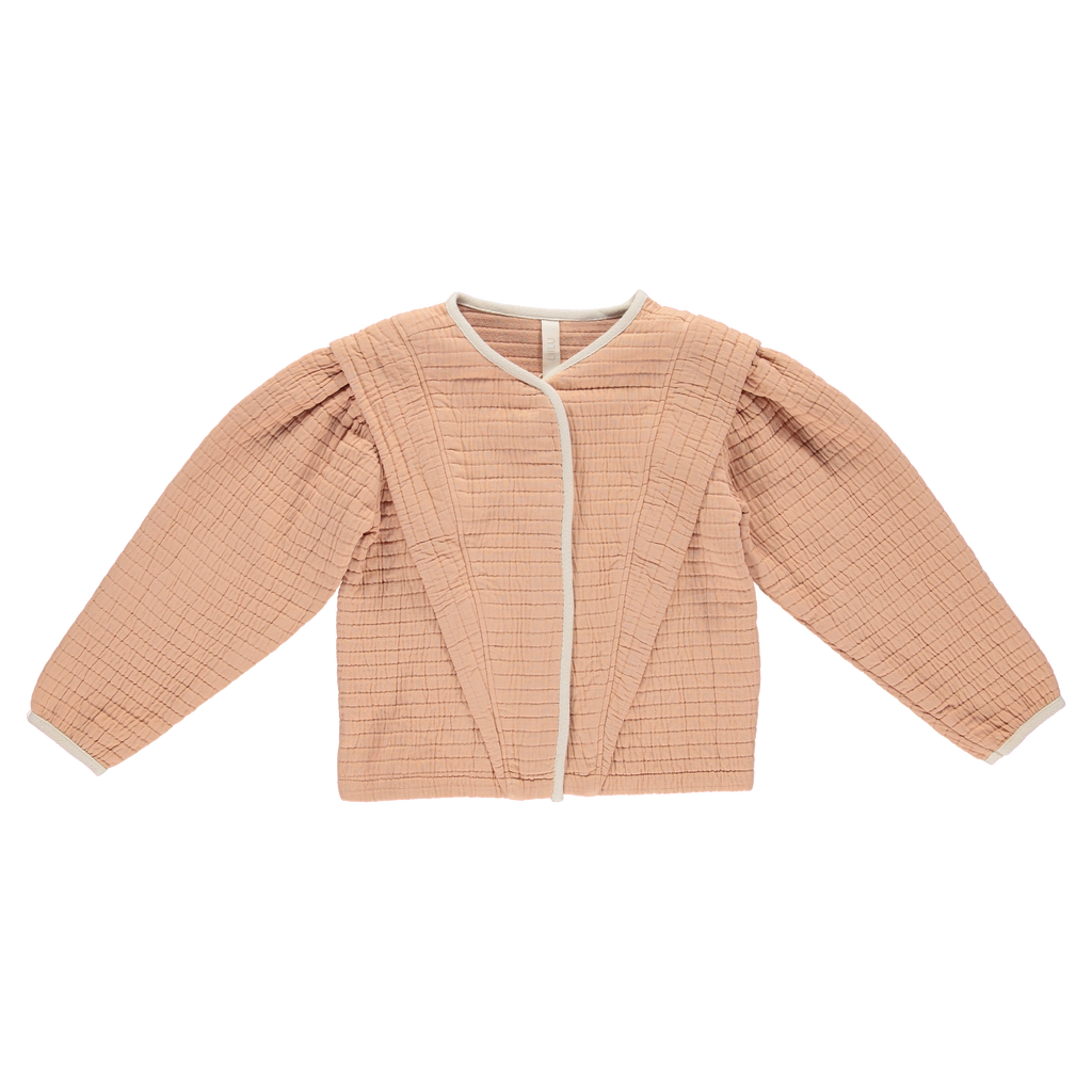 NEW LiiLU Quilted Fiona Puff Kid's Jacket Apricot Cream | BIEN BIEN bienbienshop.com