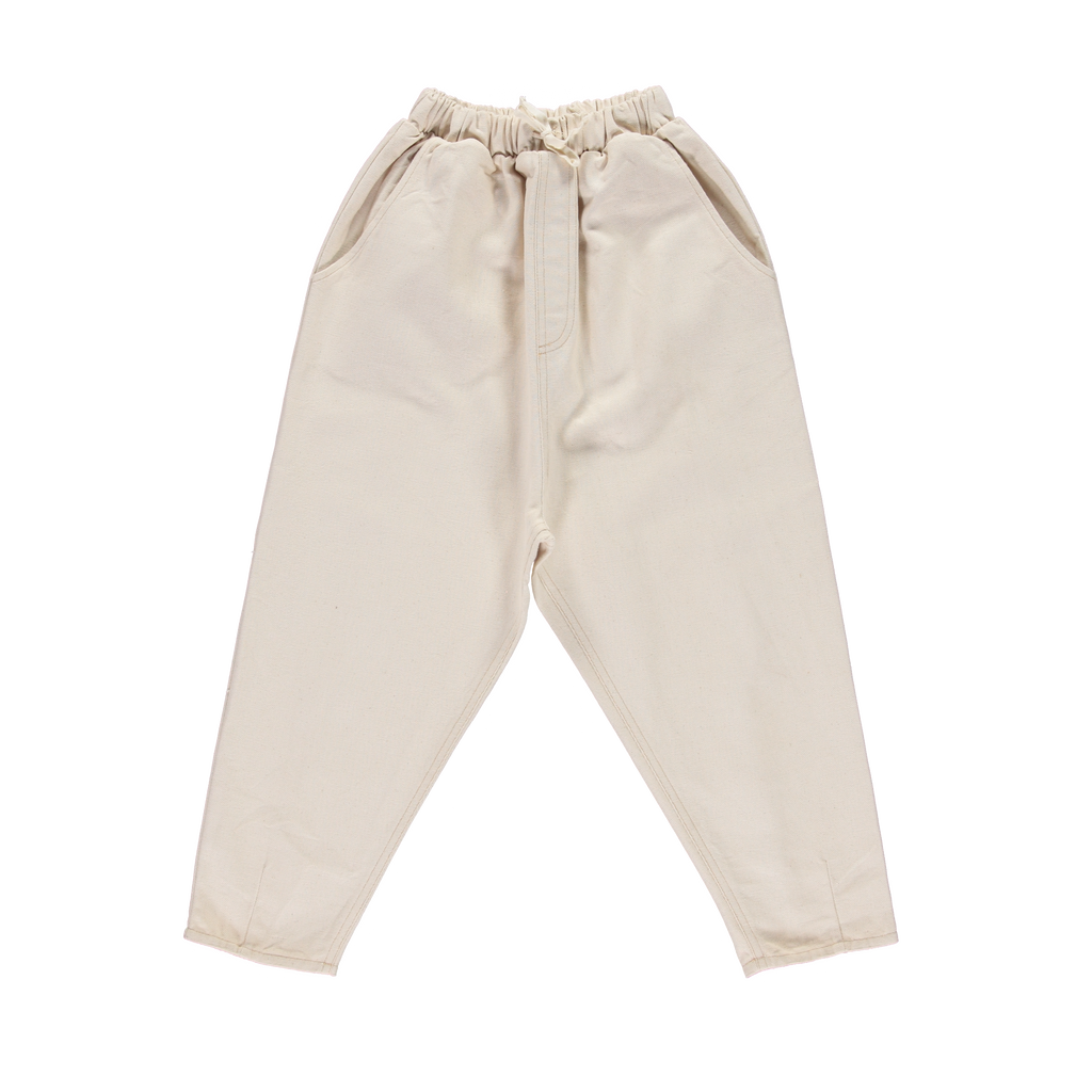 NEW LiiLU Kid's Pull-On Jean Pant Ecru Natural Off-White  BIEN BIEN bienbienshop.com