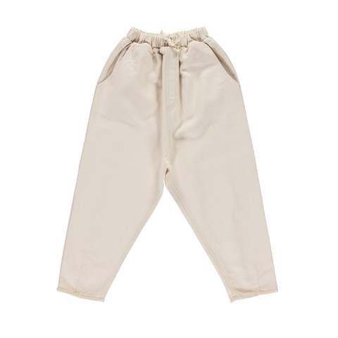 NEW LiiLU Kid's Pull-On Jean Pant Ecru Natural Off-White  BIEN BIEN bienbienshop.com