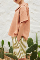 NEW LiiLU Kid's Pull-On Bermuda Short Olive Stripe  BIEN BIEN bienbienshop.com