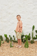 NEW LiiLU Kid's Pull-On Bermuda Short Olive Stripe  BIEN BIEN bienbienshop.com