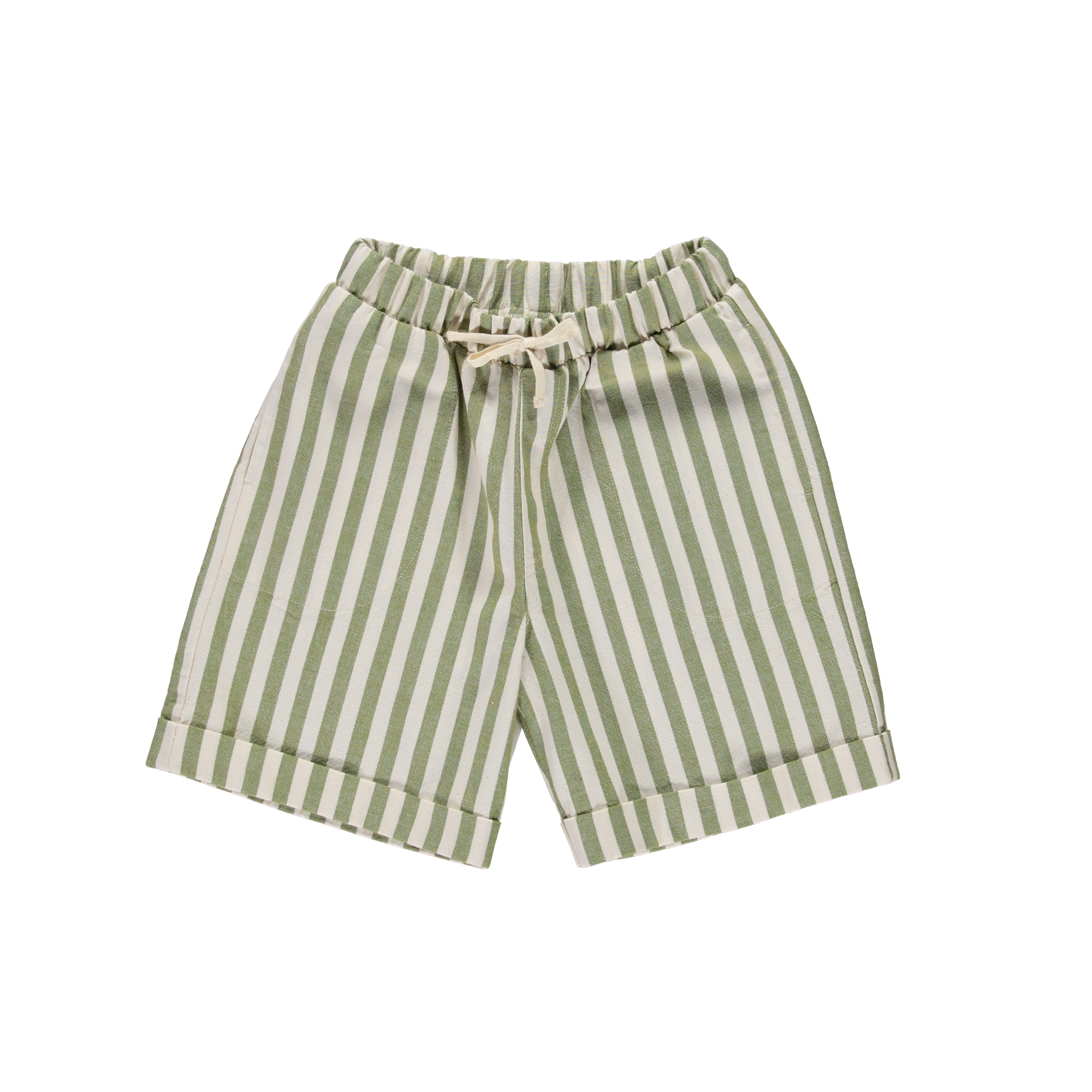 NEW LiiLU Kid's Pull-On Bermuda Short Olive Stripe  BIEN BIEN bienbienshop.com