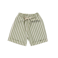 NEW LiiLU Kid's Pull-On Bermuda Short Olive Stripe  BIEN BIEN bienbienshop.com