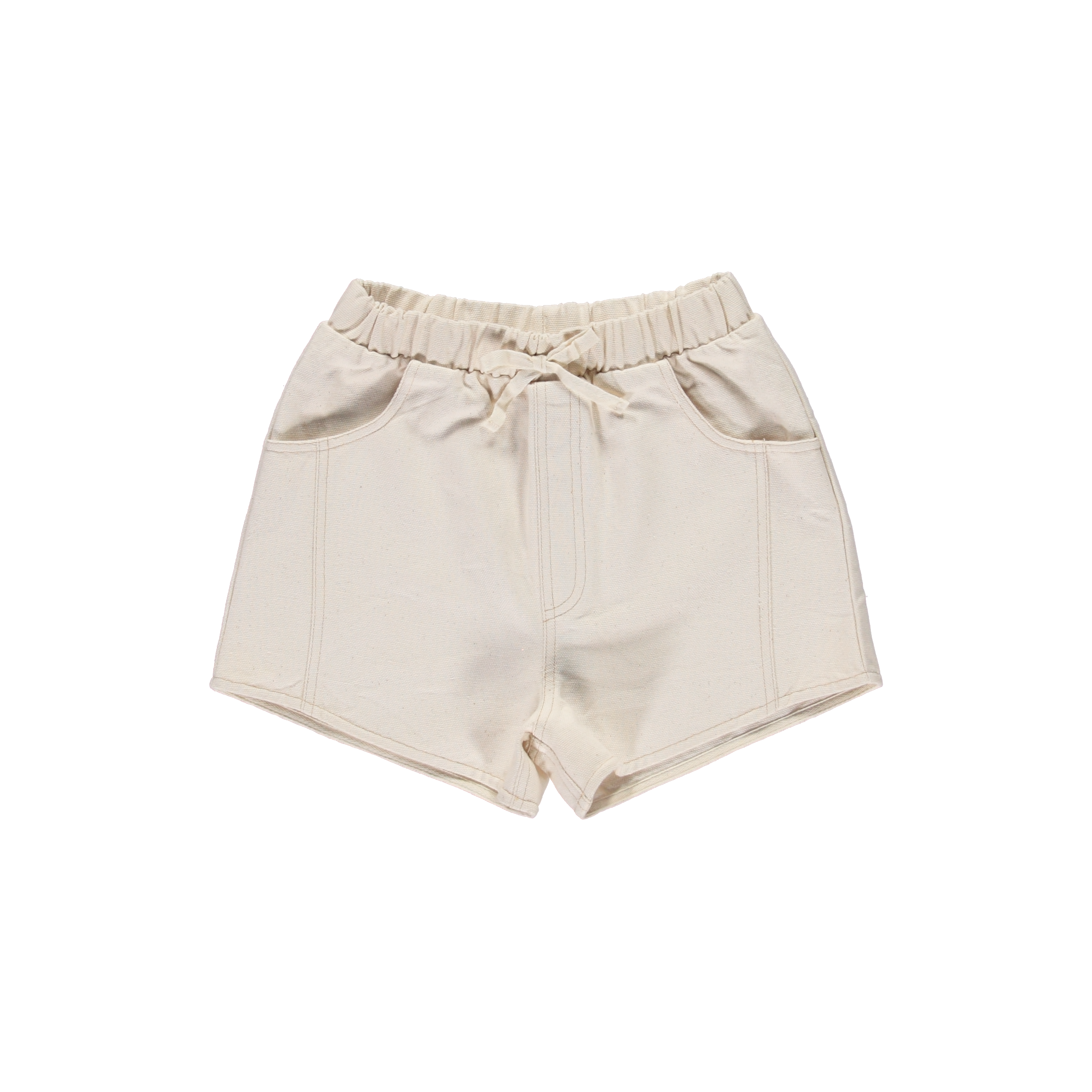 NEW LiiLU Kid's Pull-On Jean Shorts Ecru Natural Off-White  BIEN BIEN