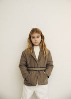 NEW The New Society Betsy Kid's Long Sleeve Mock Neck Tee Natural | BIEN BIEN bienbienshop.com