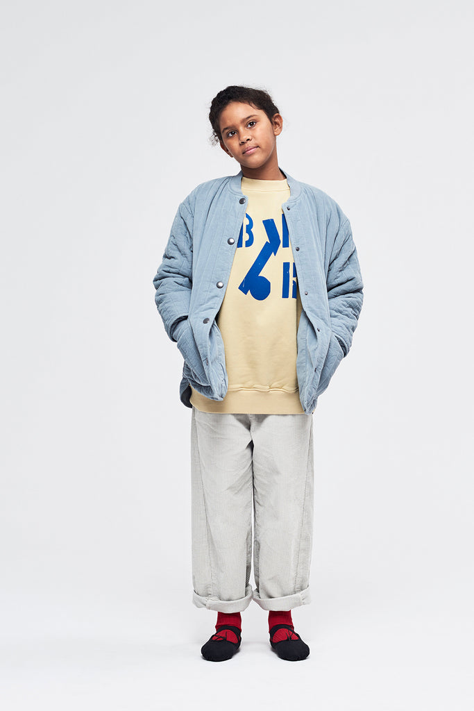 NEW Main Story UK Kids Corduroy Barrel Pant Silver Birch | BIEN BIEN bienbienshop.com