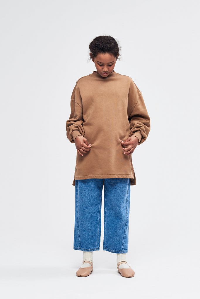 NEW Main Story UK Kids Sweatshirt Walnut Tan | BIEN BIEN