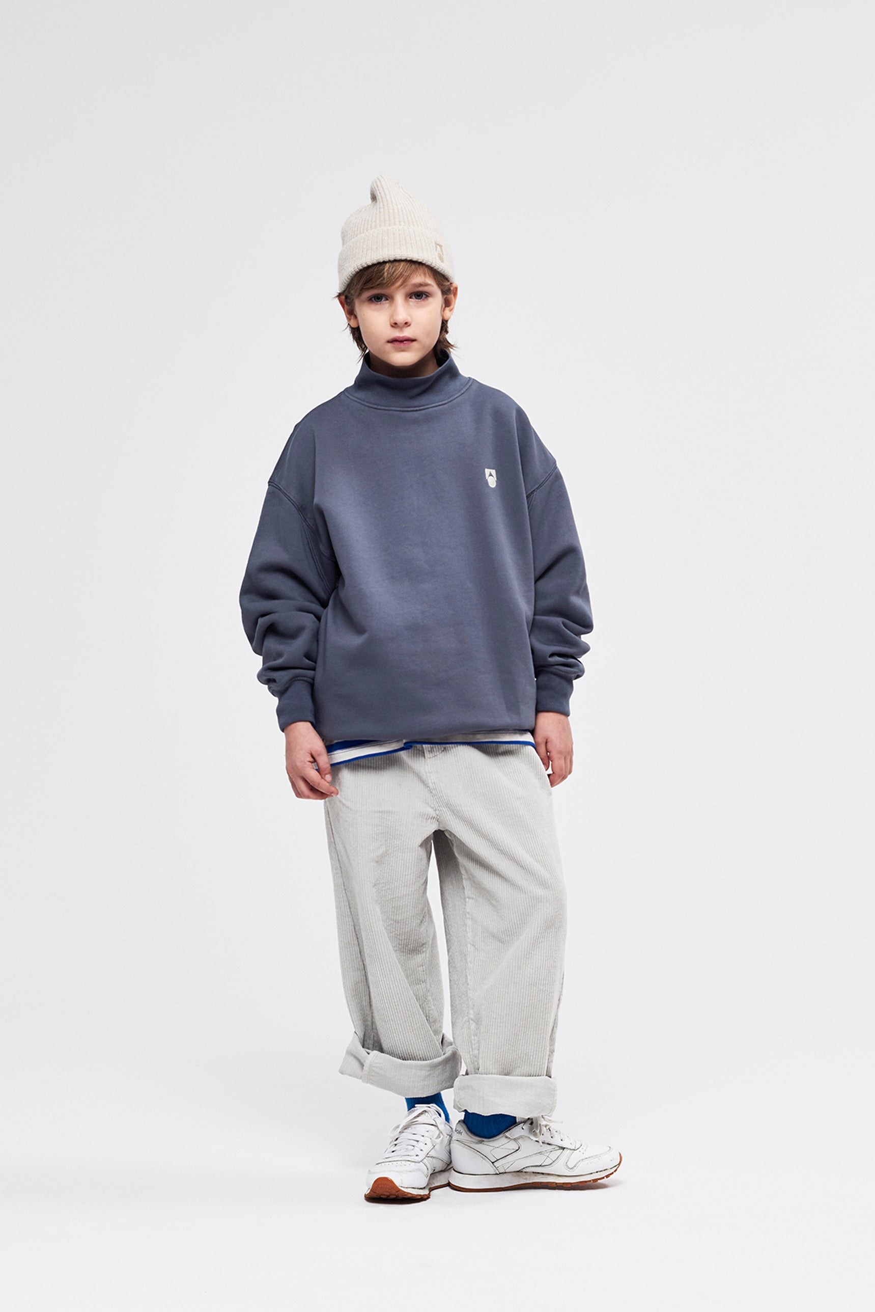 NEW Main Story UK Kids Corduroy Barrel Pant Silver Birch | BIEN BIEN bienbienshop.com