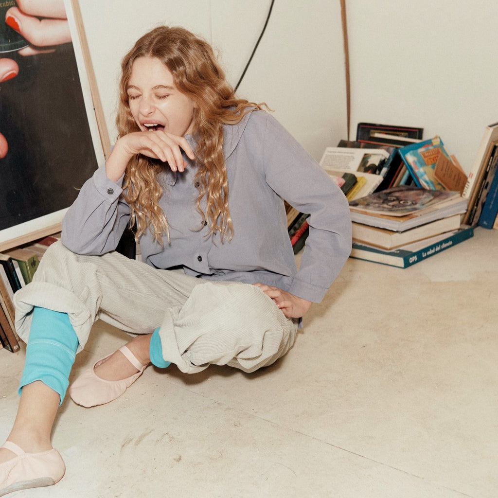 NEW Main Story UK Kids Corduroy Barrel Pant Silver Birch | BIEN BIEN bienbienshop.com