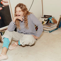 NEW Main Story UK Kids Corduroy Barrel Pant Silver Birch | BIEN BIEN bienbienshop.com