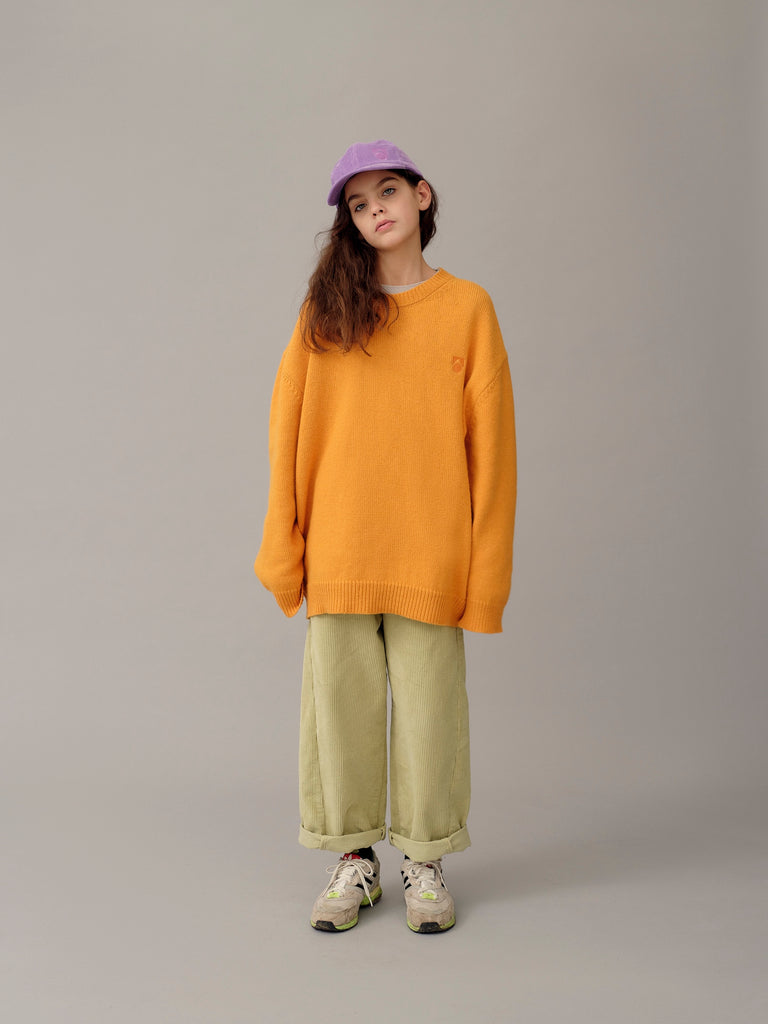 Main Story Kid's Barrel Corduroy Pant Wasabi Lime Yellow Green Trouser | BIEN BIEN bienbienshop.com