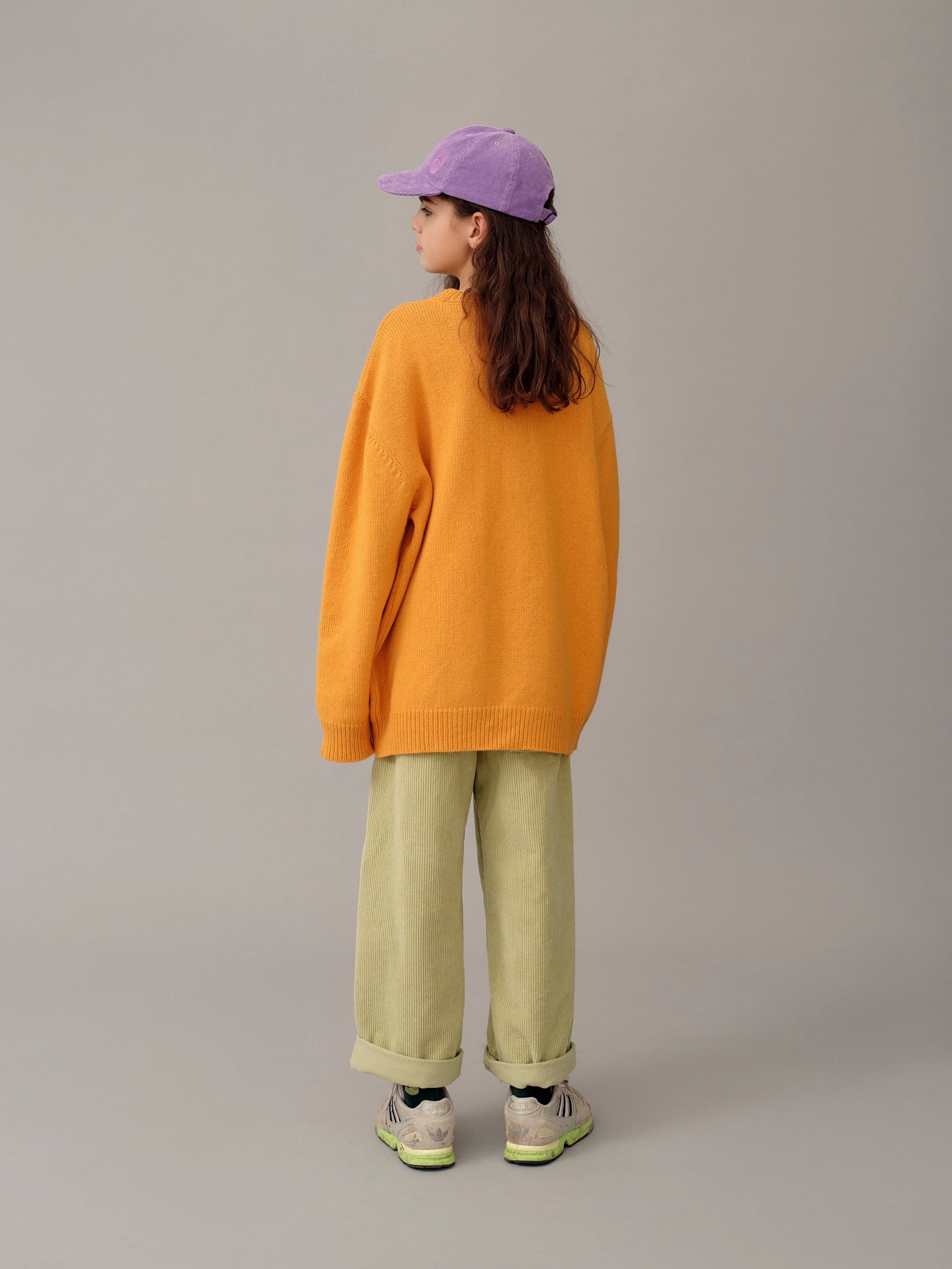 Main Story Kid's Barrel Corduroy Pant Wasabi Lime Yellow Green Trouser | BIEN BIEN bienbienshop.com
