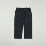 Main Story Kid's Straight Jean Cut Off Denim Washed Black | BIEN BIEN bienbienshop.com
