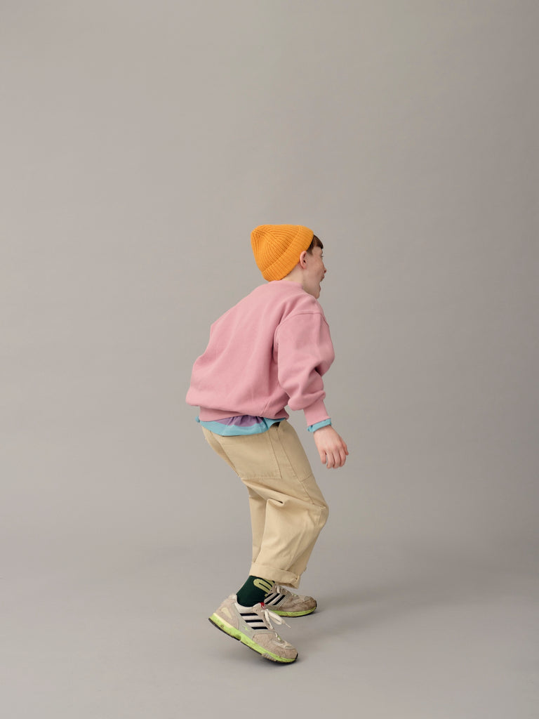 Main Story Kid's Artist Workwear Pant Pebble Ivory Off-White Trouser | BIEN BIEN bienbienshop.com