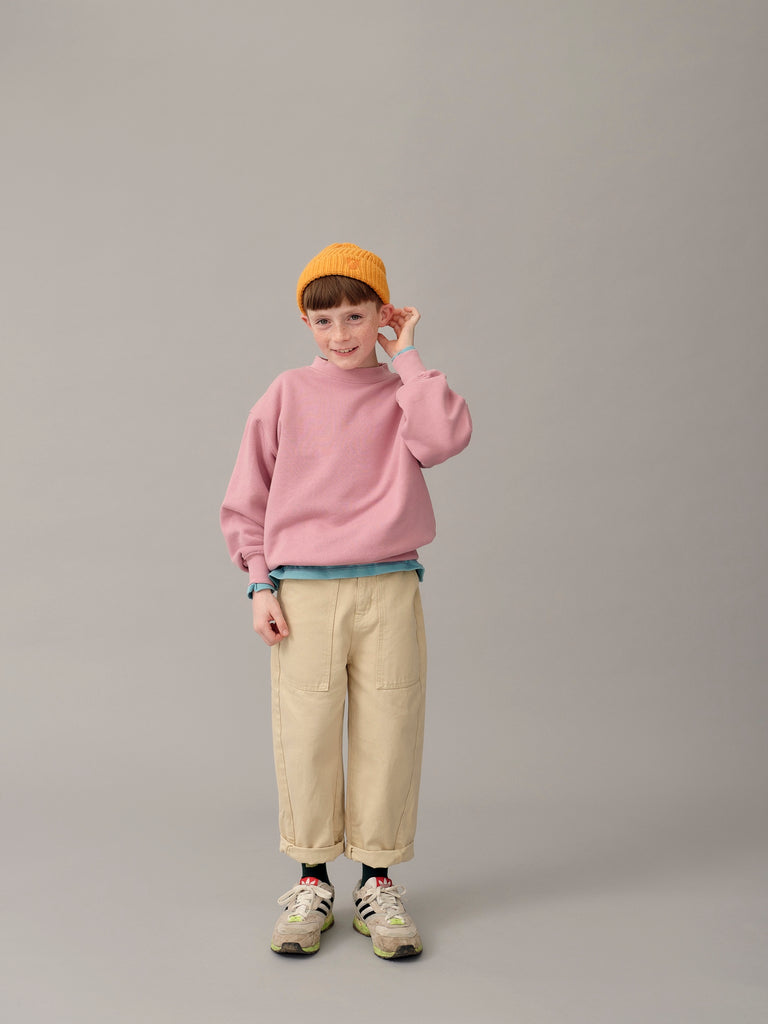 Main Story Kid's Artist Workwear Pant Pebble Ivory Off-White Trouser | BIEN BIEN bienbienshop.com