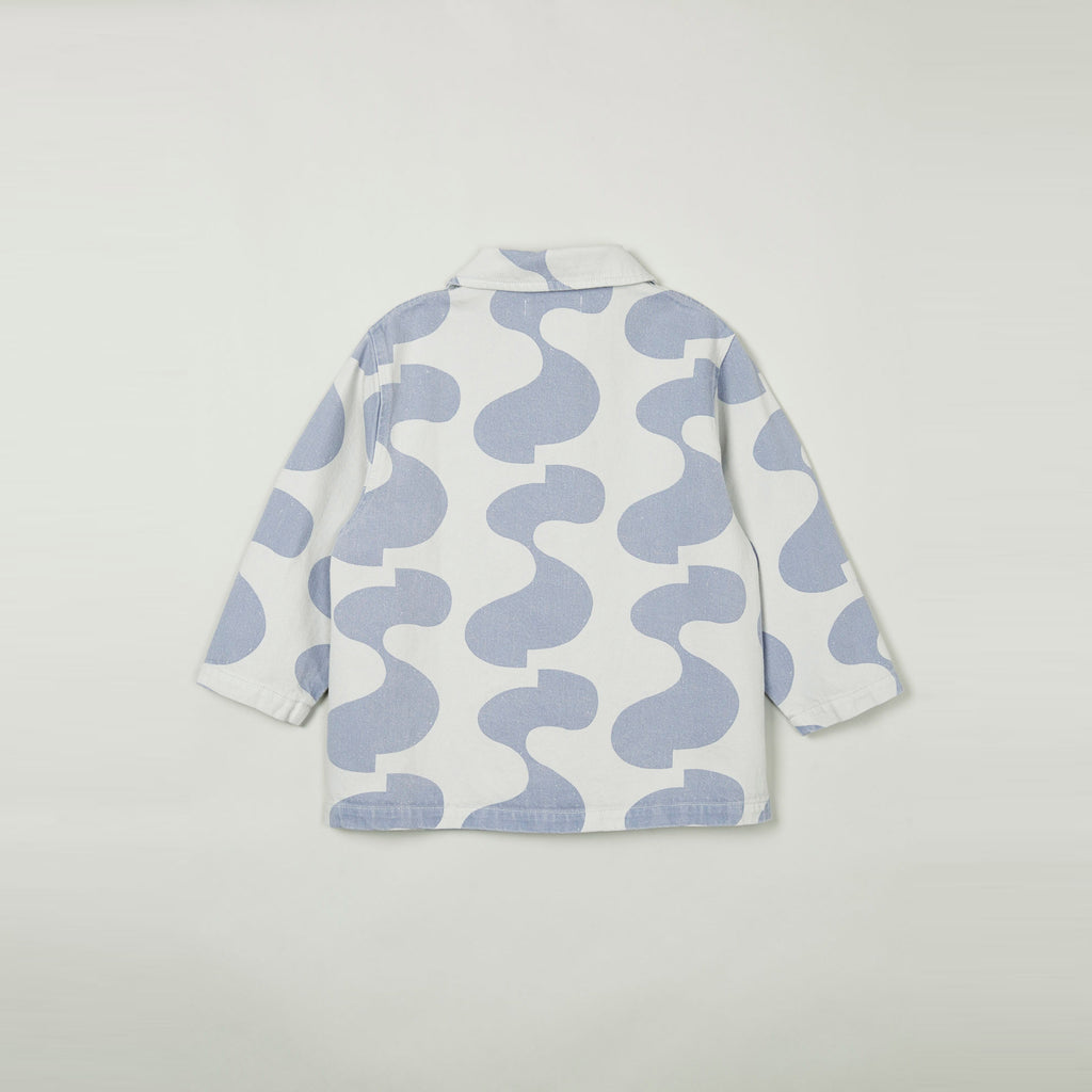 Main Story Kid's Squirrel Workwear Jacket Silver Birch SSS Print | BIEN BIEN bienbienshop.com