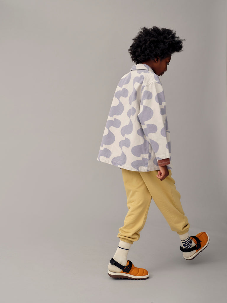 Main Story Kid's Squirrel Workwear Jacket Silver Birch SSS Print | BIEN BIEN bienbienshop.com