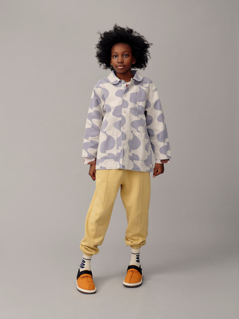 Main Story Kid's Squirrel Workwear Jacket Silver Birch SSS Print | BIEN BIEN bienbienshop.com