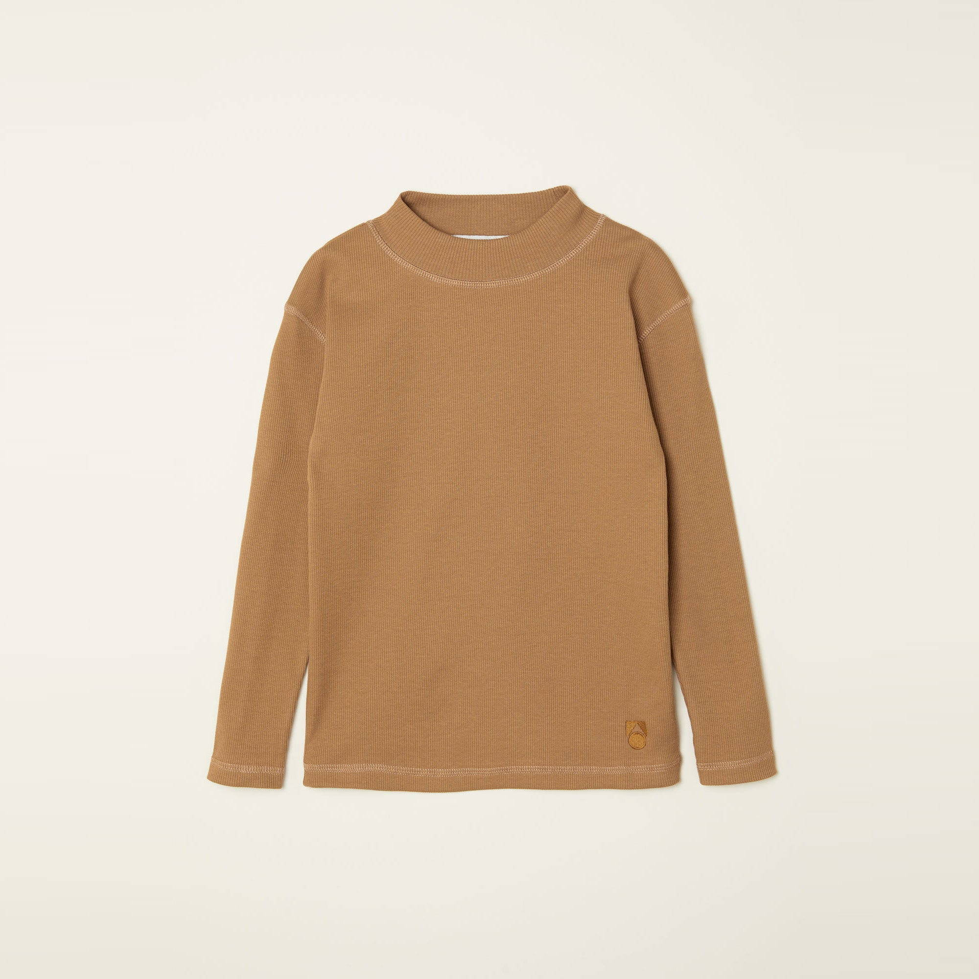 NEW Main Story UK Kid's Long Sleeve Rib Top Walnut | BIEN BIEN bienbienshop.com