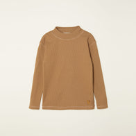 NEW Main Story UK Kid's Long Sleeve Rib Top Walnut | BIEN BIEN bienbienshop.com