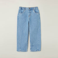 Main Story UK Kid's Loose Curved Leg Elastic Waist Jean Stonewashed Blue | BIEN BIEN bienbienshop.com
