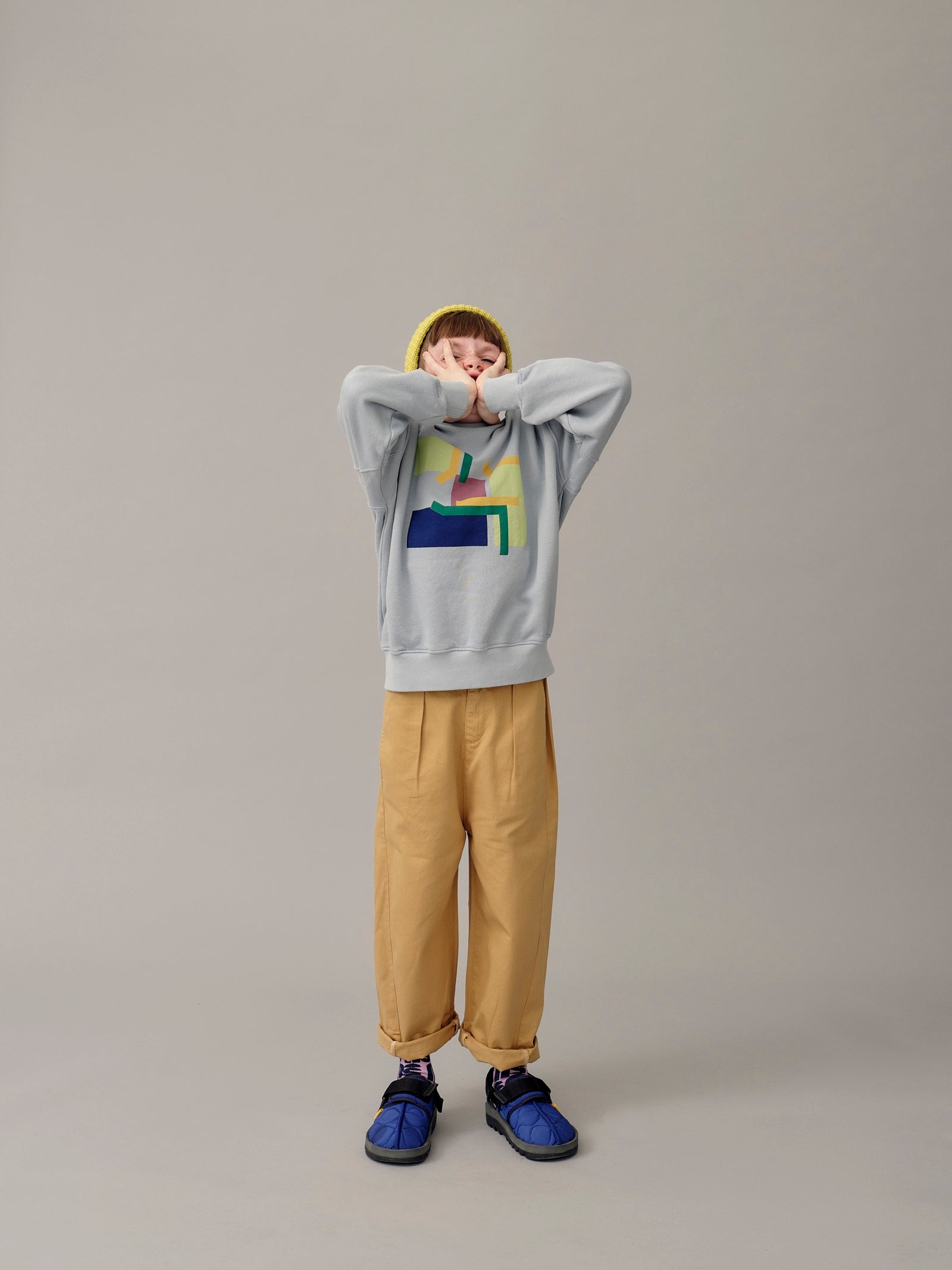 Main Story Kid's Barrel Twill Pant Sand Tan Trouser | BIEN BIEN bienbienshop.com