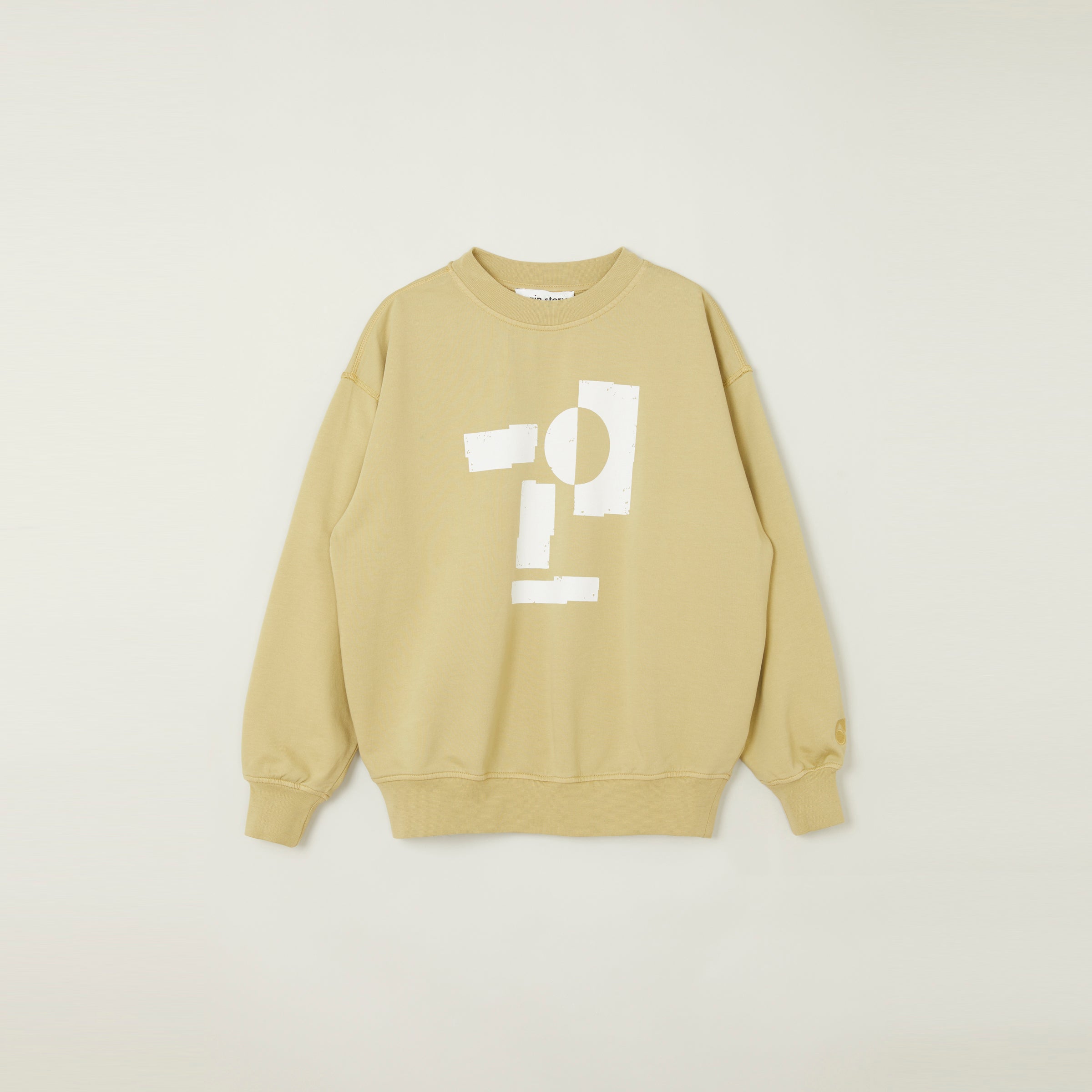 Main Story UK Kid's Oversized Sweatshirt Tan White | BIEN BIEN bienbienshop.com