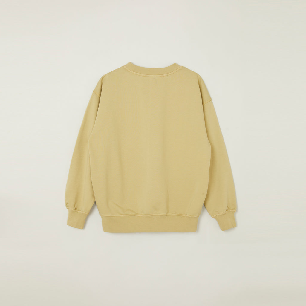 Main Story UK Kid's Oversized Sweatshirt Tan White | BIEN BIEN bienbienshop.com