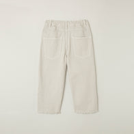 Main Story UK Kid's Cut Jean Moon | Frayed Raw Edge Elastic Pull-on Denim Off-white Stone  | BIEN BIEN bienbienshop.com