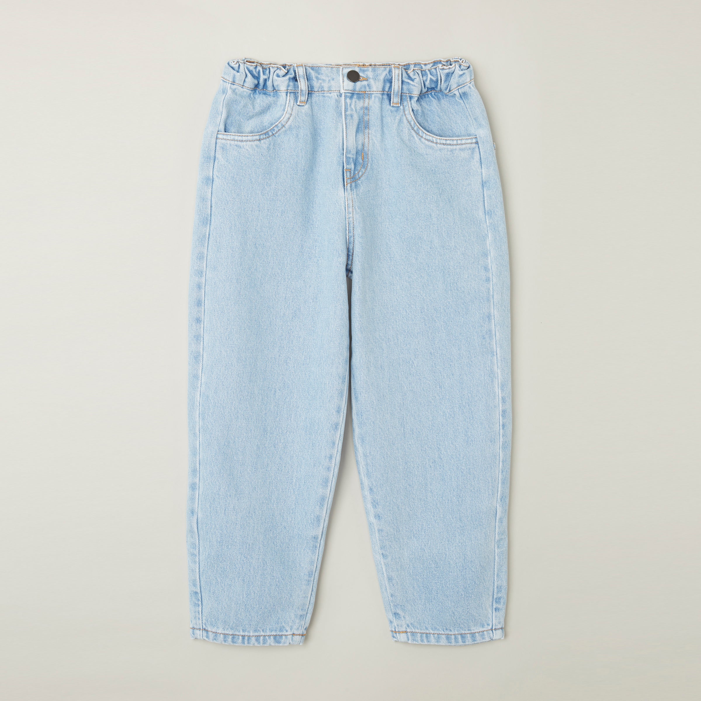 Main Story UK Kid's Tapered Pull-On Waist Jean Ice Blue Denim Light Wash | BIEN BIEN bienbienshop.com