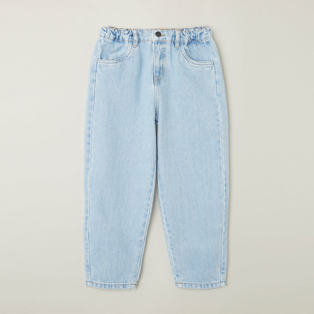 Main Story UK Kid's Tapered Pull-On Waist Jean Ice Blue Denim Light Wash | BIEN BIEN bienbienshop.com