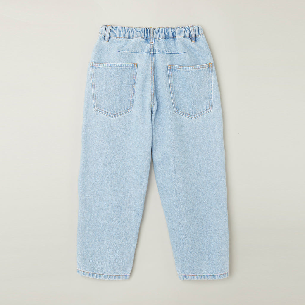 Main Story UK Kid's Tapered Pull-On Waist Jean Ice Blue Denim Light Wash | BIEN BIEN bienbienshop.com