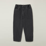 Main Story UK Kid's Relaxed Fit Pull-On Elastic Waist Jean Washed Black Denim | BIEN BIEN bienbienshop.com