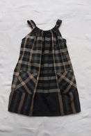 Makie Faith Kid's Sundress Green/Black Check Cotton | BIEN BIEN www.bienbienshop.com