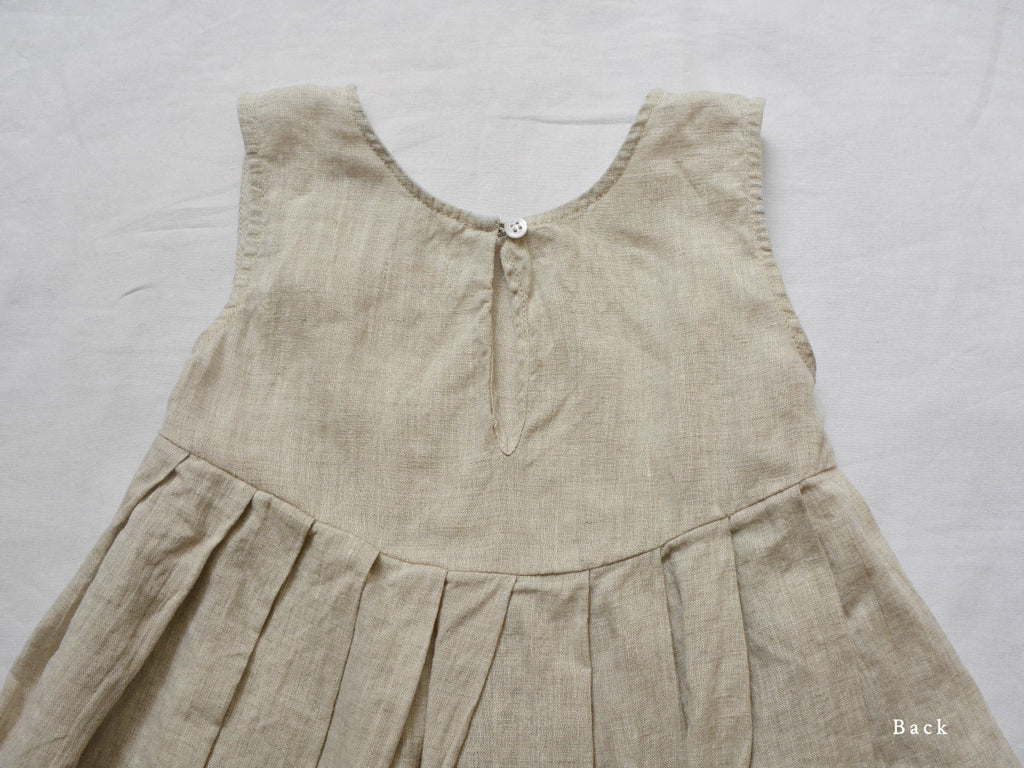 Makié Lulu Kid's Sleeveless Camisole Natural Linen SALE  | BIEN BIEN