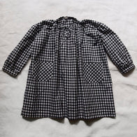 Makié Camille Kid's Cotton Dress in Black Gingham | BIEN BIEN