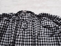 Makié Camille Kid's Cotton Dress in Black Gingham | BIEN BIEN