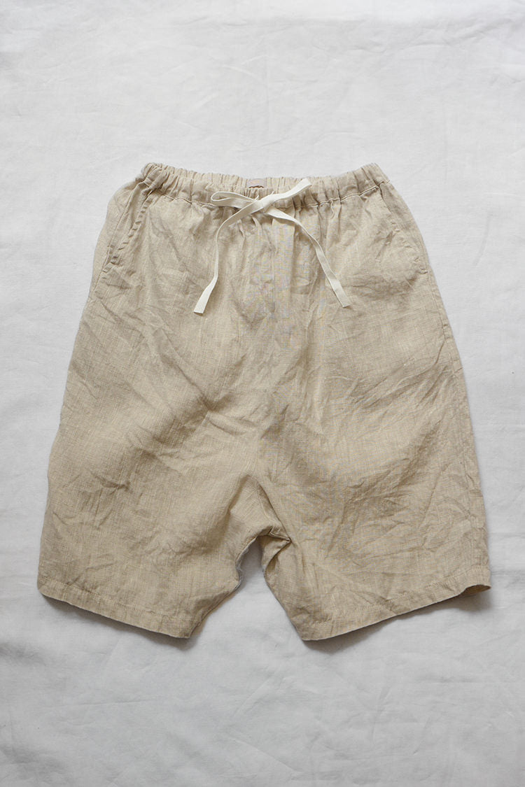 Makié Lulu Kid's Cropped Sarouel Natural Linen SALE  | BIEN BIEN