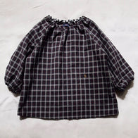 Makié Smock Kid's Cotton Top in Burgundy Plaid | BIEN BIEN