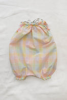 Makié Celina Baby Balloon Romper Rainbow Check Cotton | BIEN BIEN www.bienbienshop.com