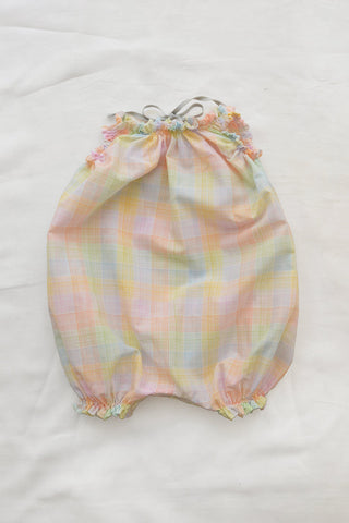 Makié Celina Baby Balloon Romper Rainbow Check Cotton | BIEN BIEN www.bienbienshop.com