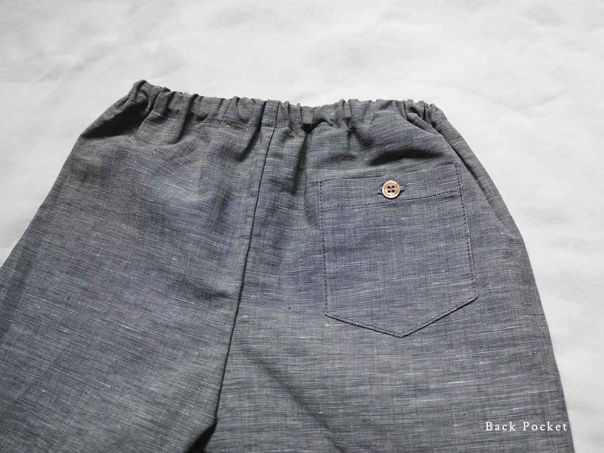 Makié Jimmy Baby & Kid's Pants Chambray Blue Linen/Cotton | BIEN BIEN www.bienbienshop.com