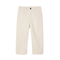 Main Story Kid's Barrel Leg Twisted Seam Denim Jean Ecru Ivory NEW Bien Bien