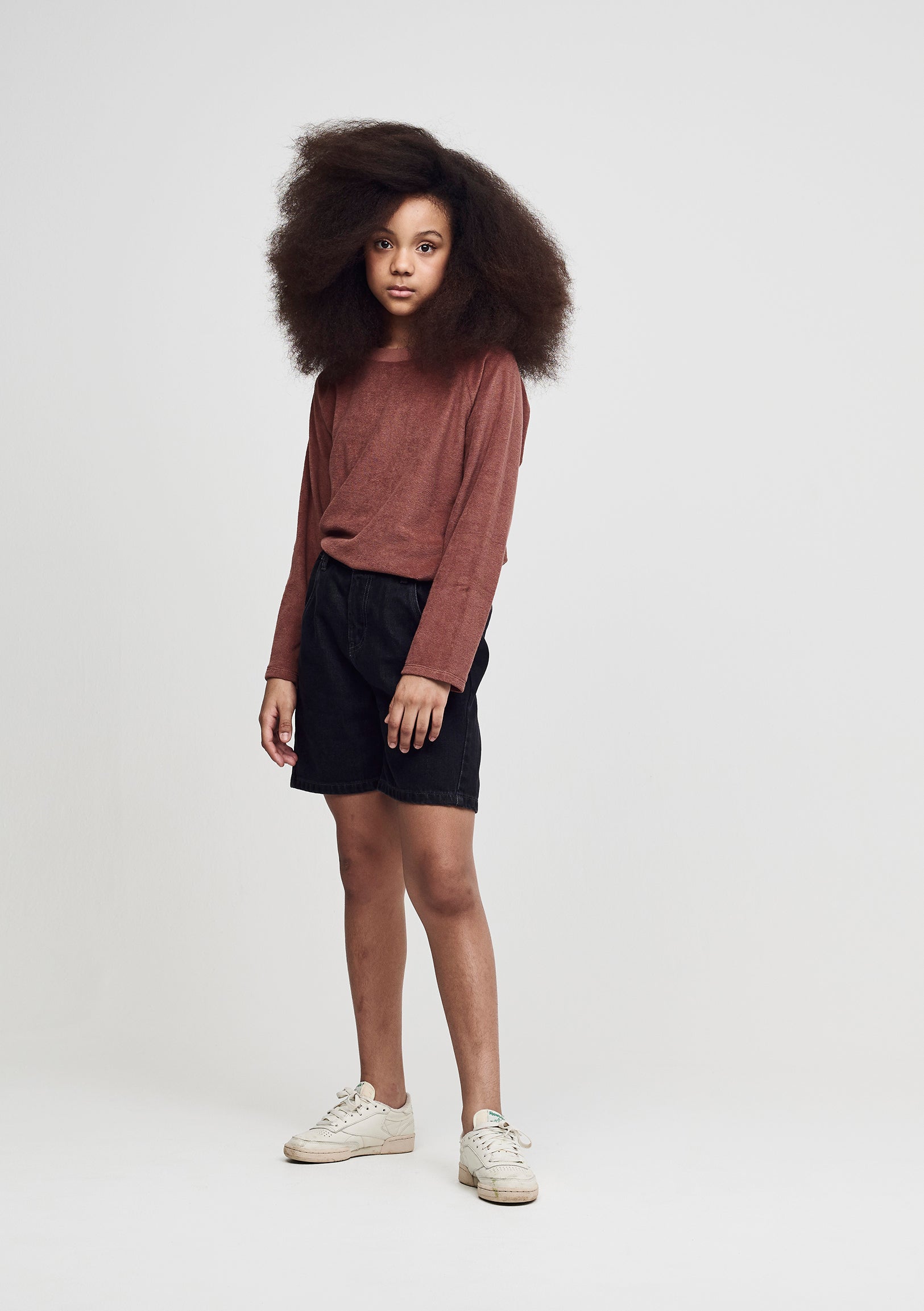 Main Story Kid's Organic Cotton Denim Short Black New | BIEN BIEN bienbienshop.com